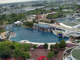 parc du Futuroscope Poitiers vue aerienne